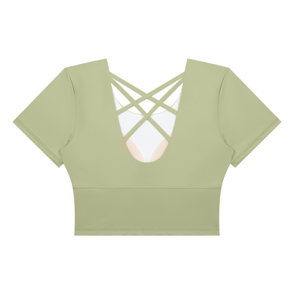 Essential Cropped Yoga Tee