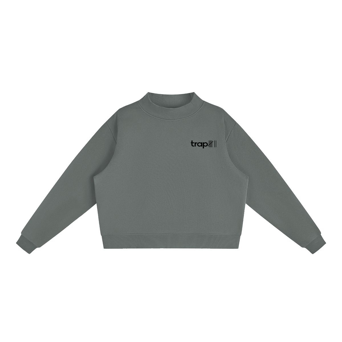 Cozy Mock-Neck Fleece Crewneck