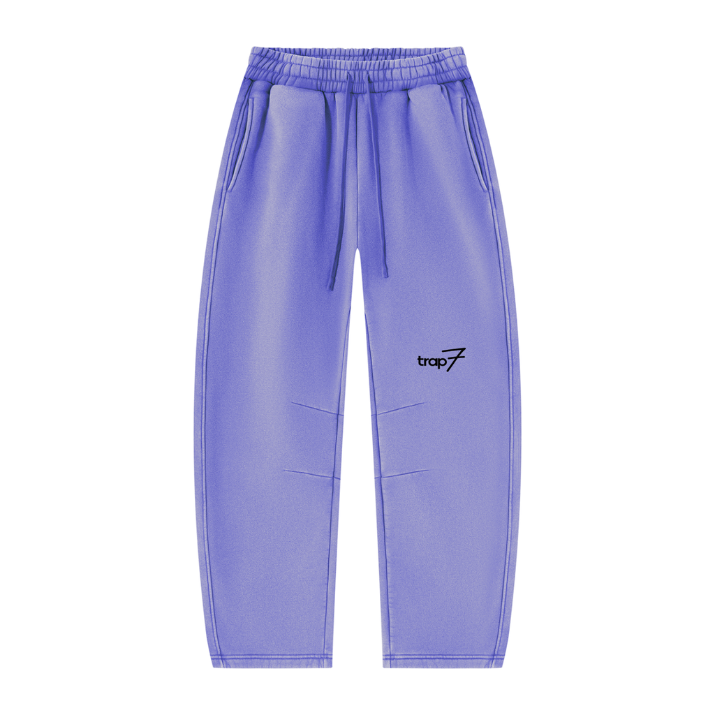 Vintage Wash Barrel-Leg Fleece Sweatpants