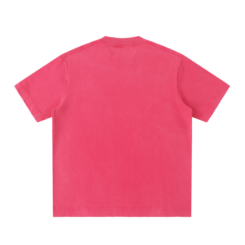 Vintage Washed Frayed-Edge Tee