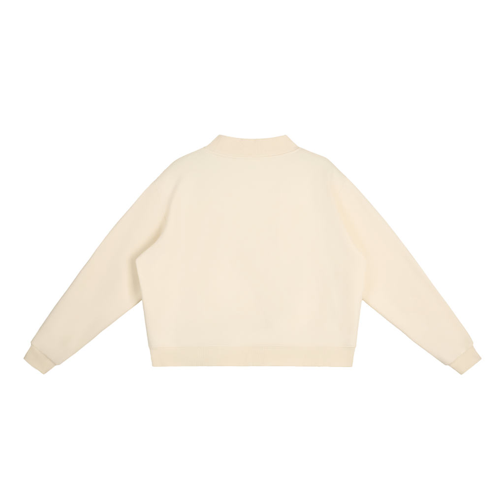 Cozy Mock-Neck Fleece Sweatshirt