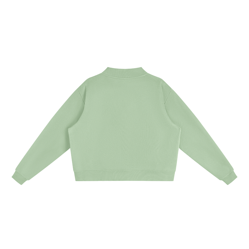 Cozy Mock-Neck Fleece Crewneck