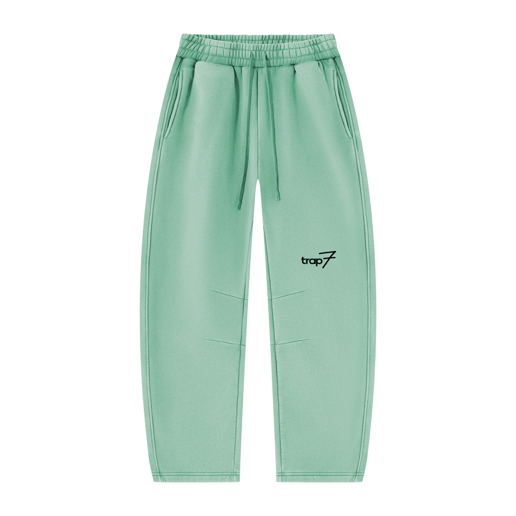 Vintage Wash Barrel-Leg Fleece Sweatpants