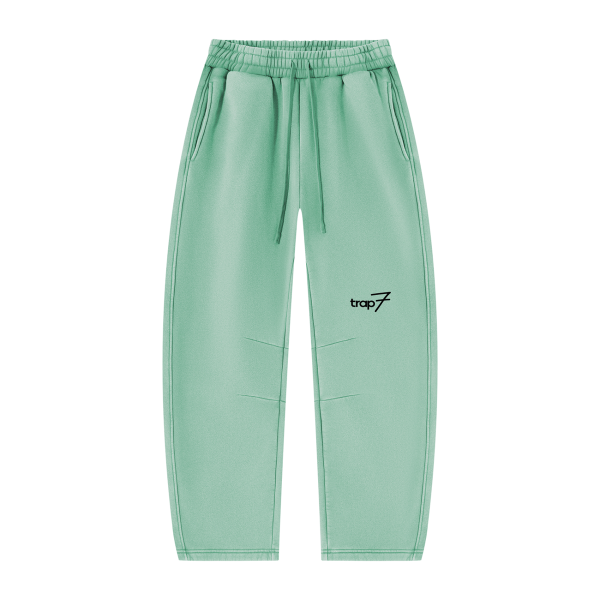Vintage Wash Barrel-Leg Fleece Sweatpants