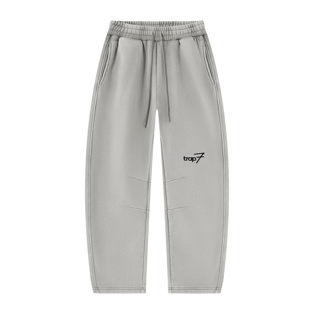 Vintage Wash Barrel-Leg Fleece Sweatpants