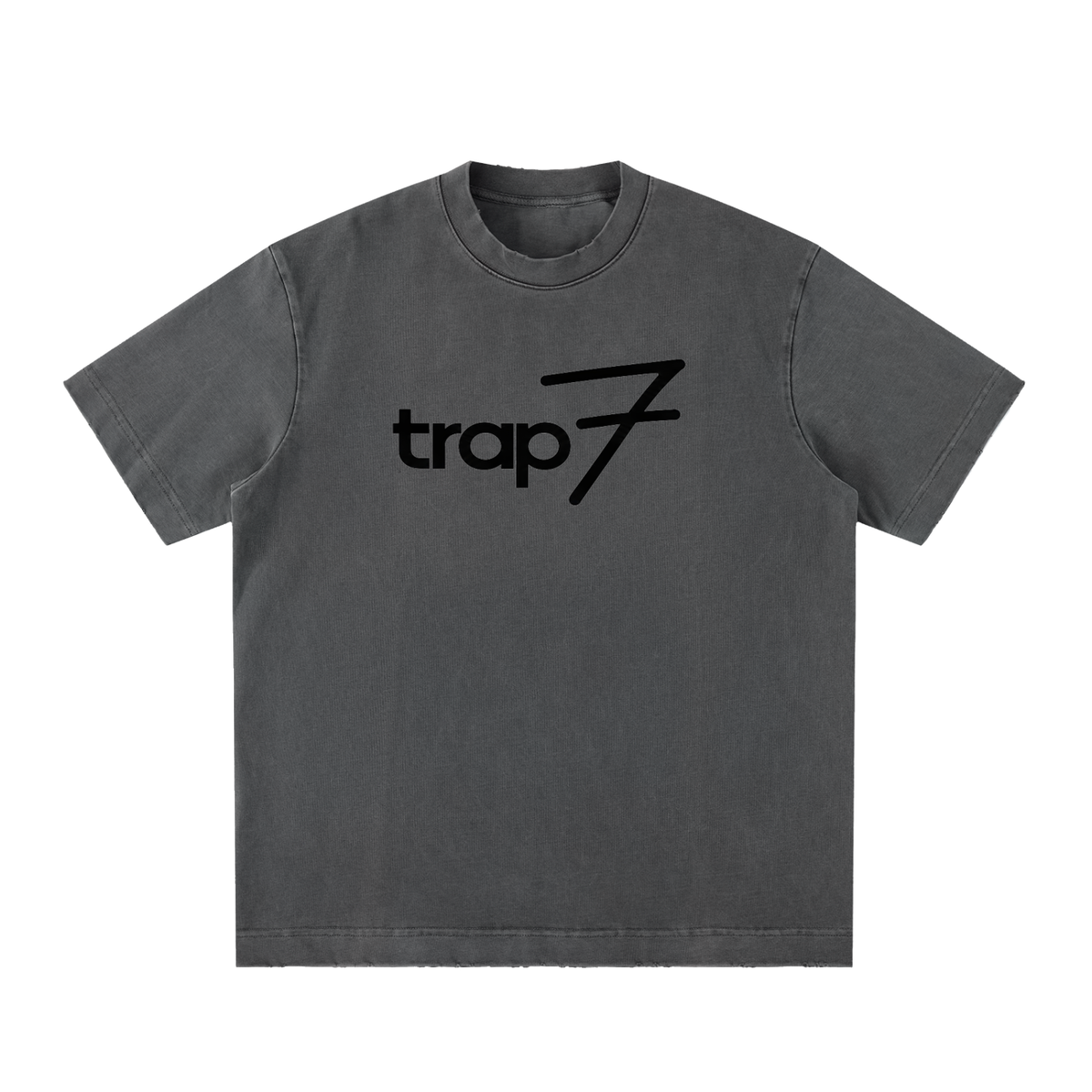 Vintage Washed Frayed-Edge Tee