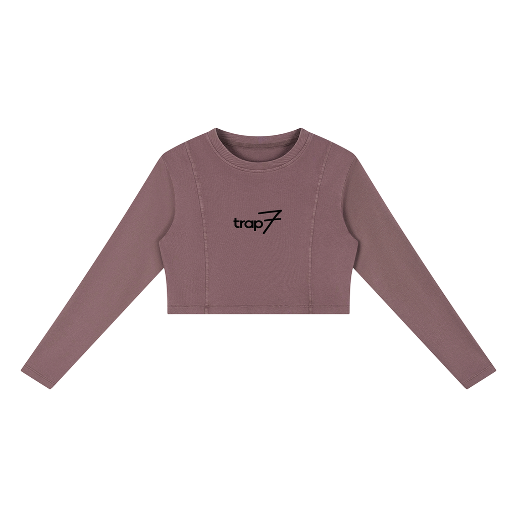 Mineral-Washed Everyday Crop Sweatshirt