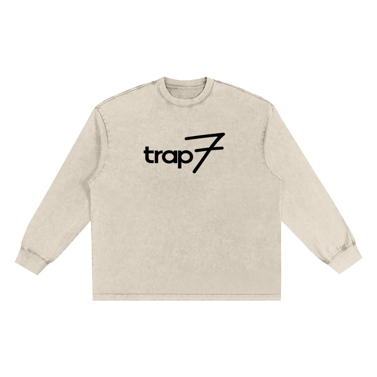Snow Washed Raw-Edge Tee