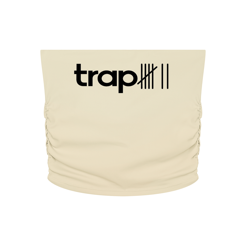 Ruched Cropped Tube Top