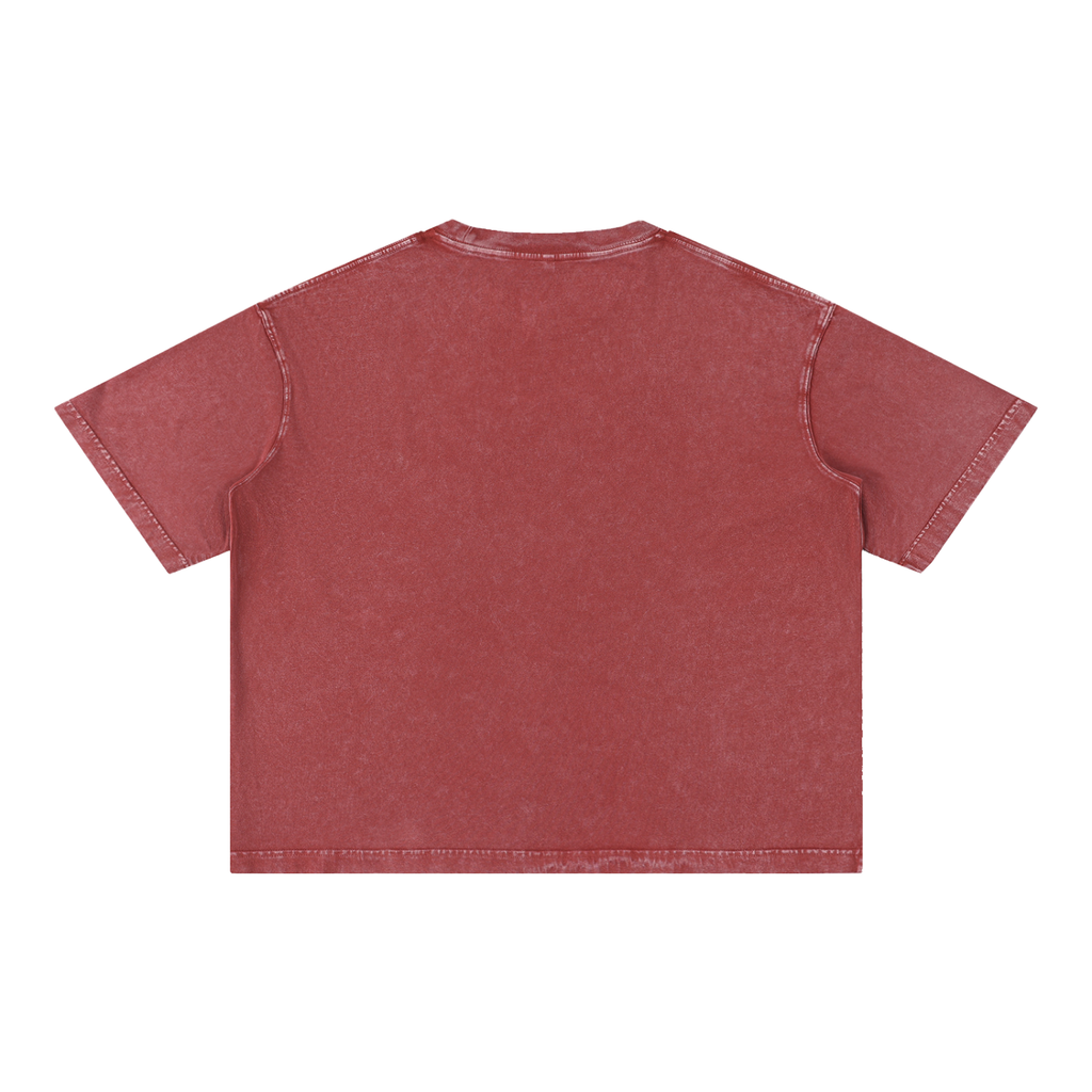 Mineral Wash Boxy Cotton Tee