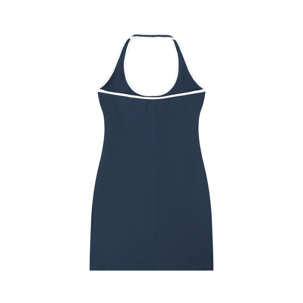 Sleek Halter Midi Dress