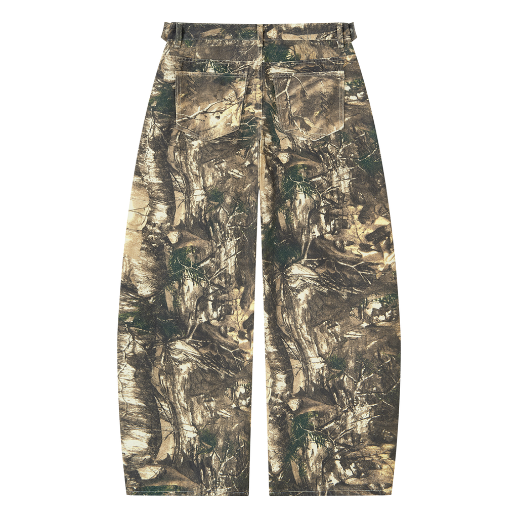 Men's Tree Camo Barrel-Leg Pants