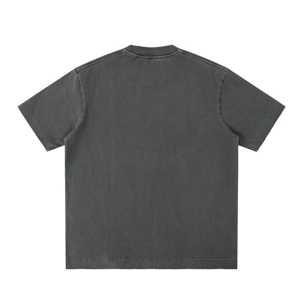 Vintage Washed Frayed-Edge Tee