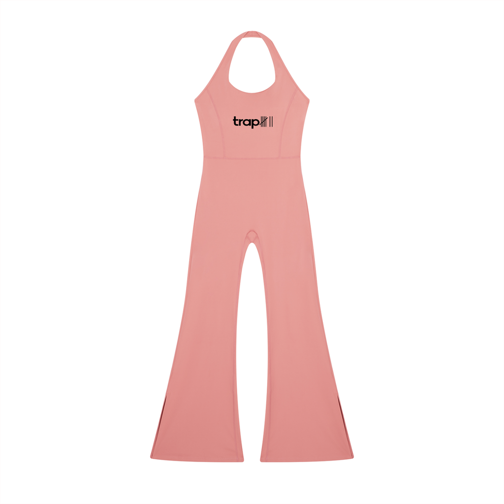 Sleek Halter Flare Jumpsuit