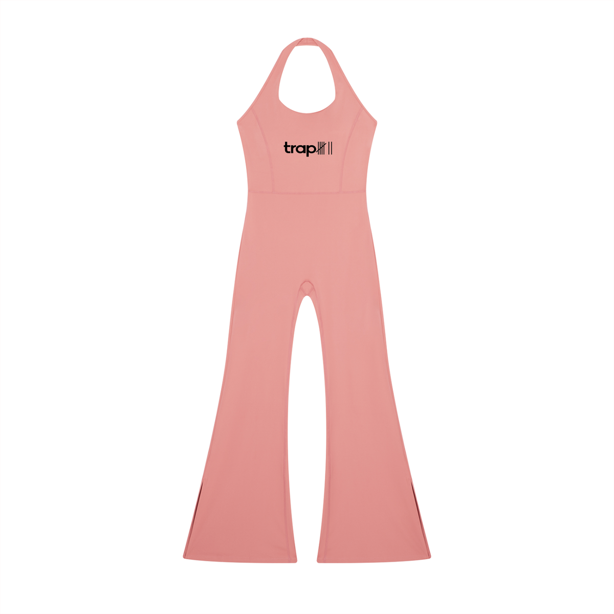 Sleek Halter Flare Jumpsuit