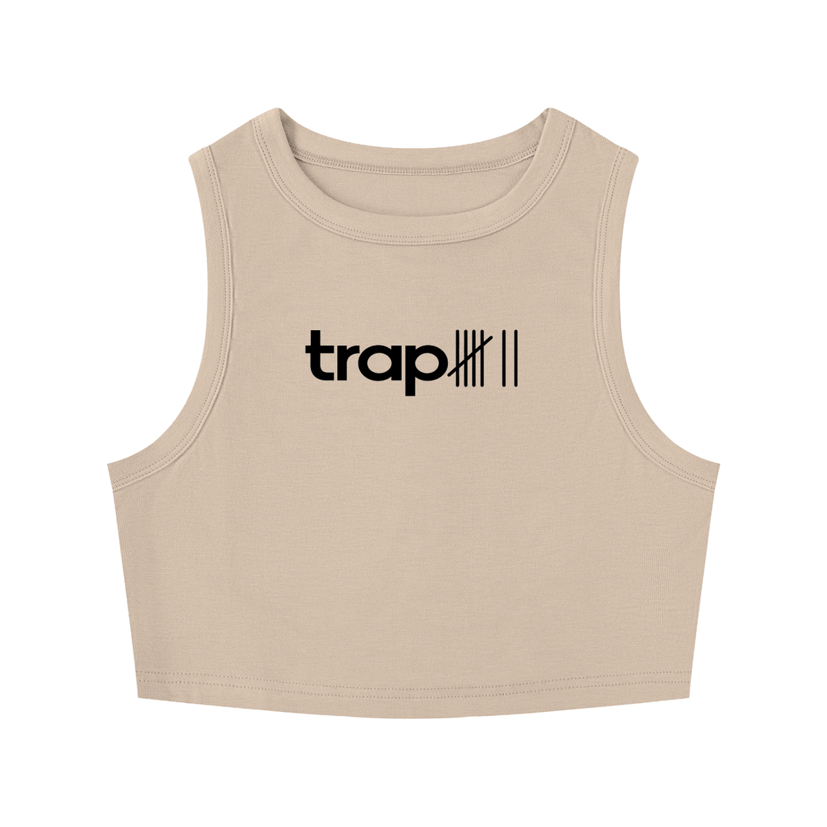Sculpted Crewneck Crop Tank