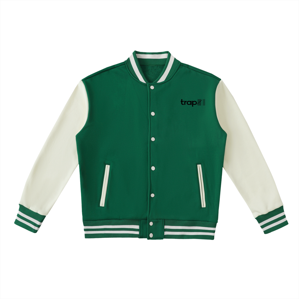 Two-Tone Fleece Varsity Jacket