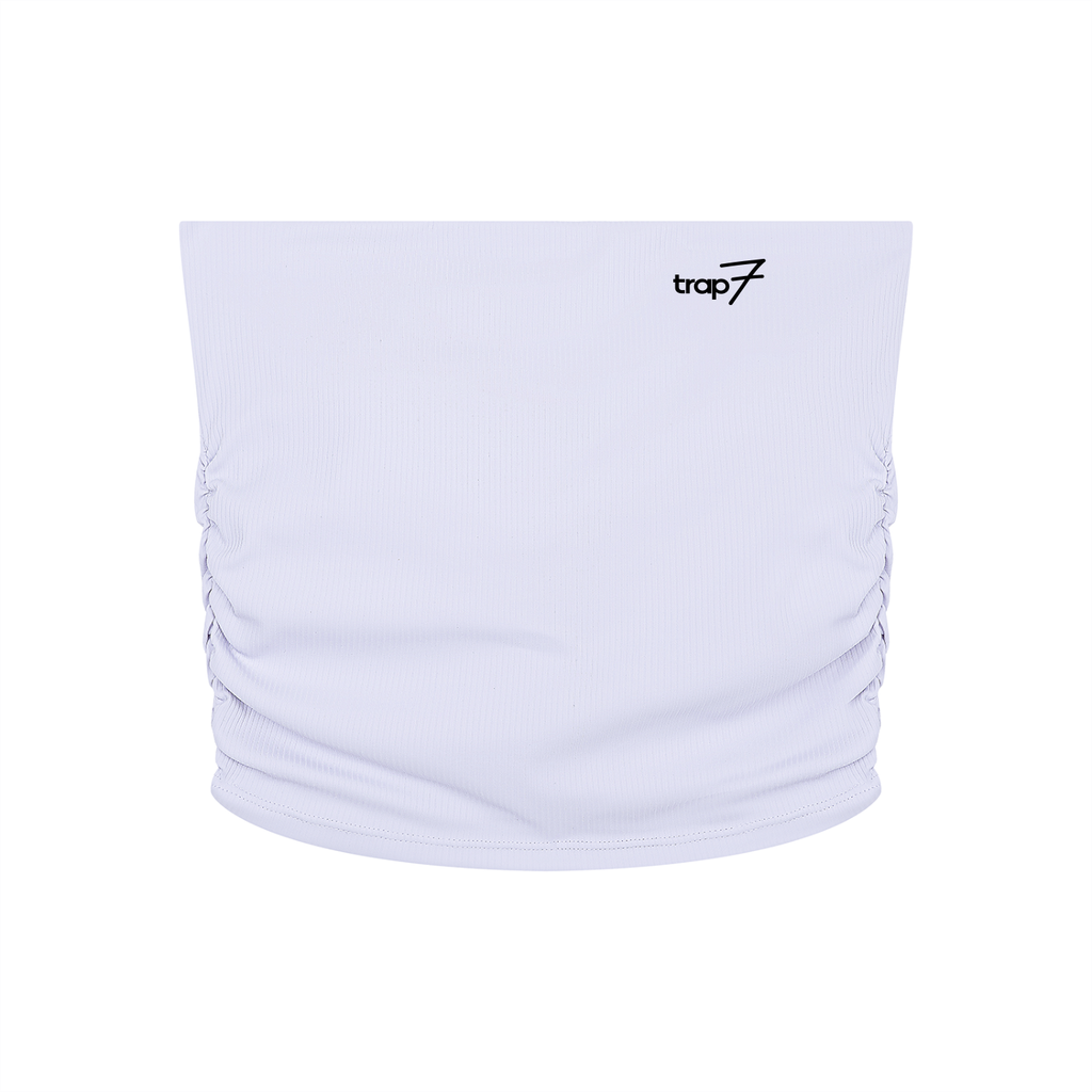 Ruched Cropped Tube Top