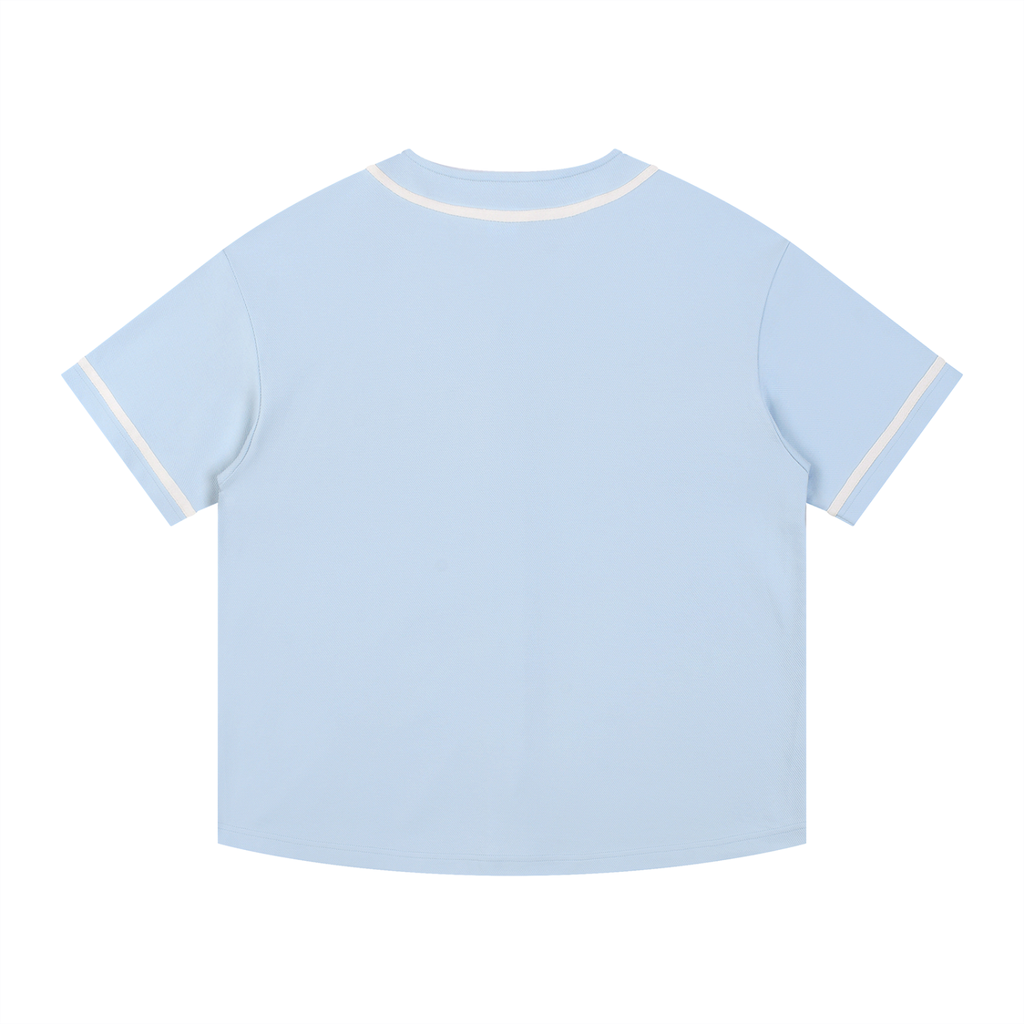 Contrast Piped Relaxed Jersey Top