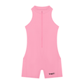 Sleek Quarter-Zip Yoga Romper