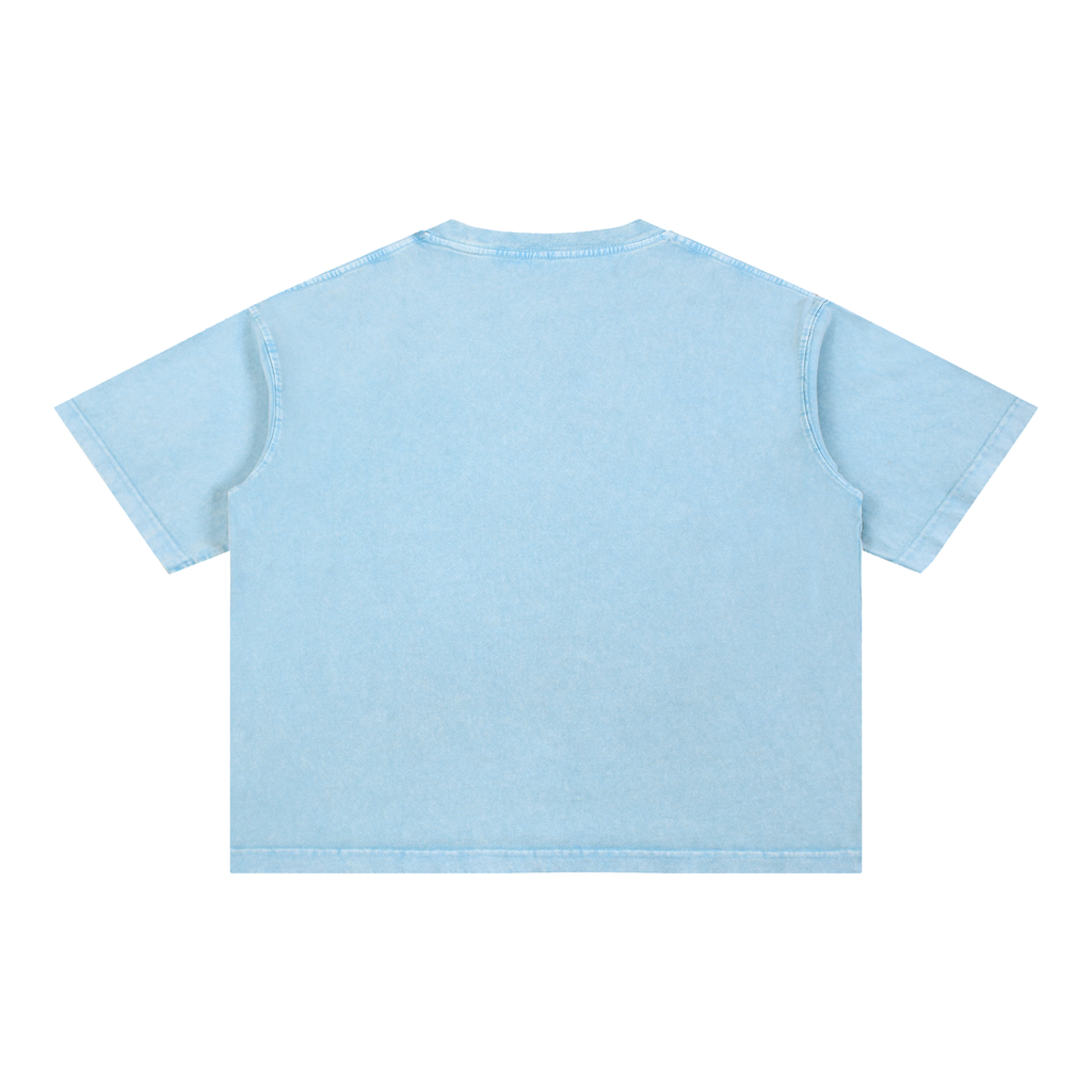 Mineral Wash Boxy Cotton Tee
