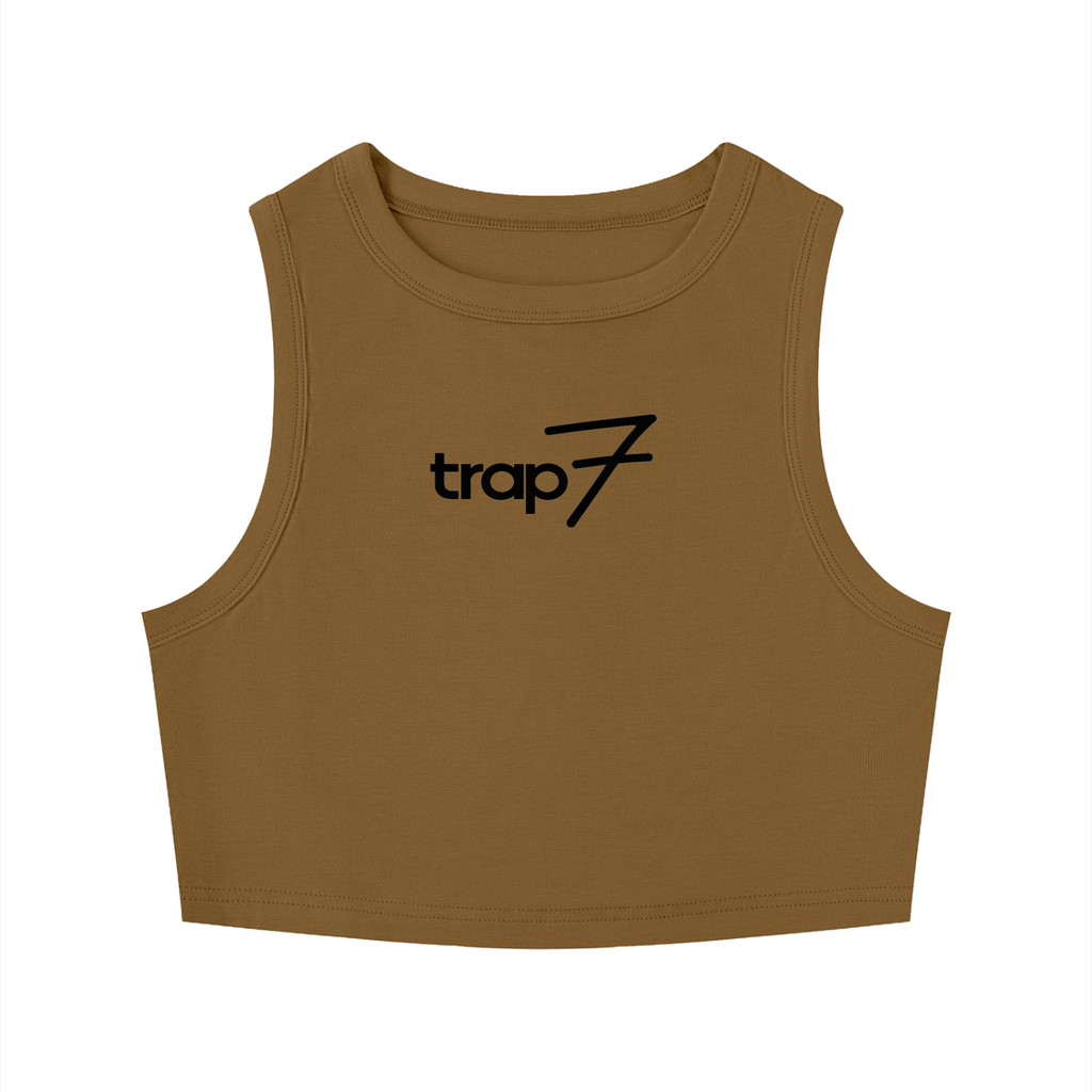 Sculpted Crewneck Crop Tank