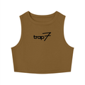 Sculpted Crewneck Crop Tank