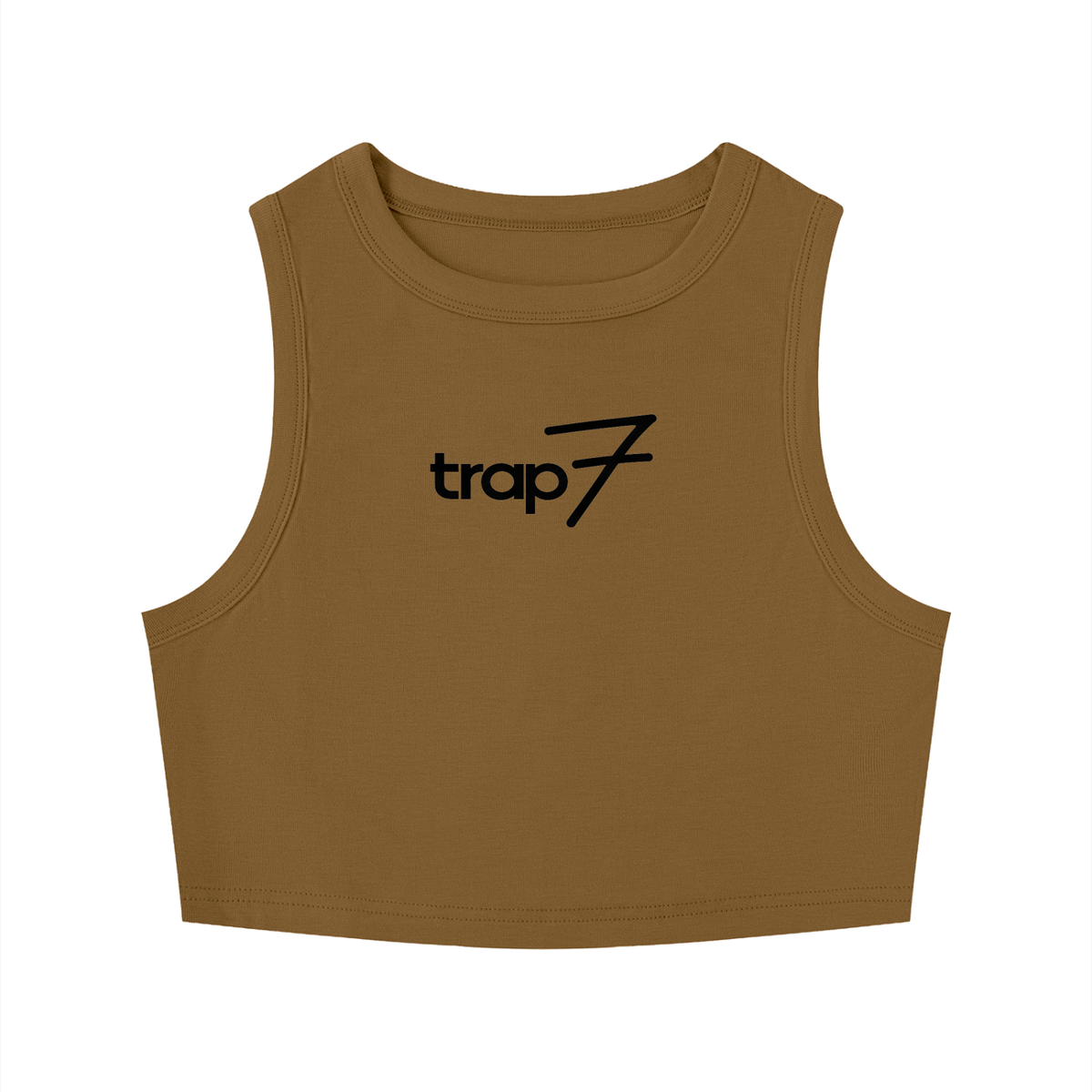 Sculpted Crewneck Crop Tank