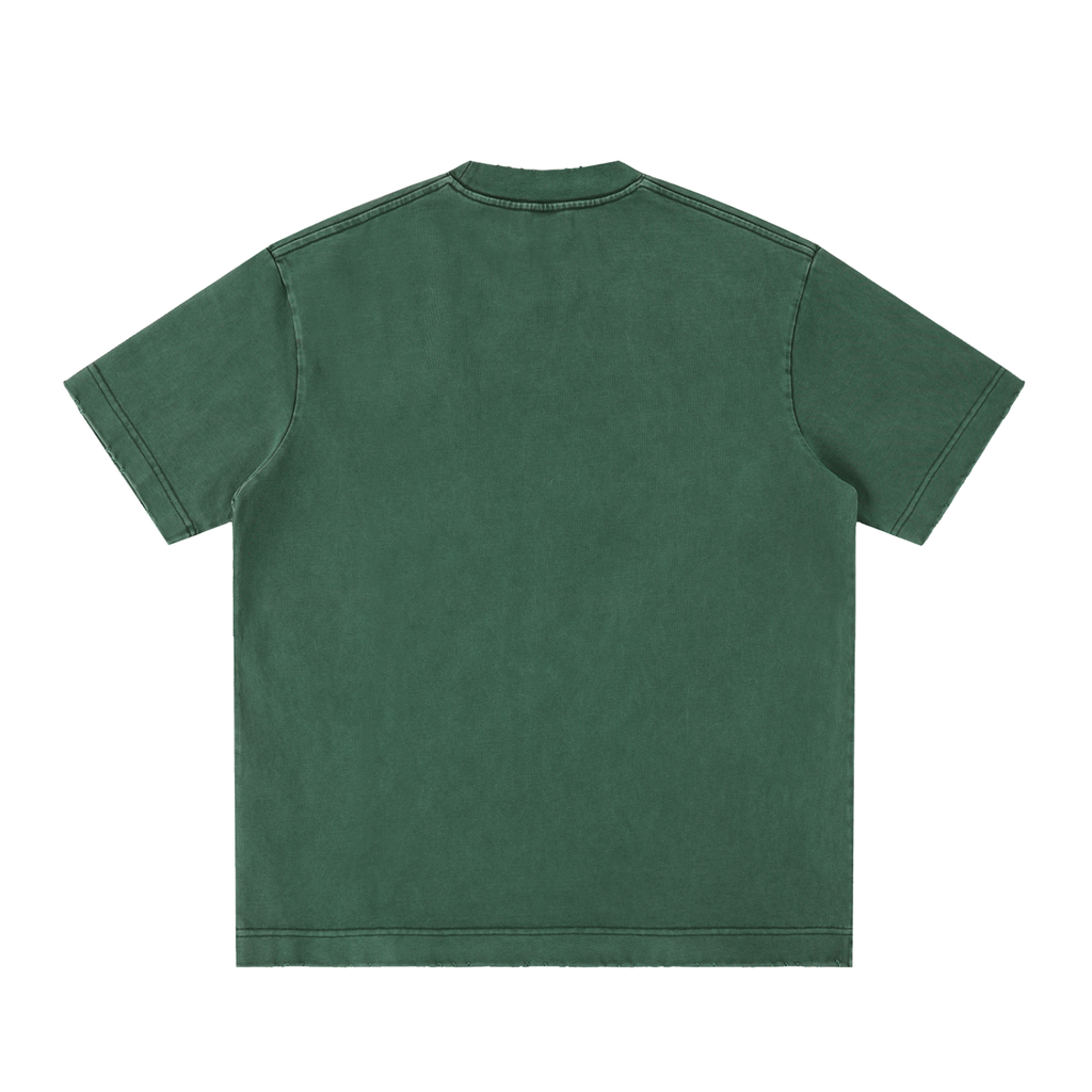 Vintage Washed Frayed-Edge Tee