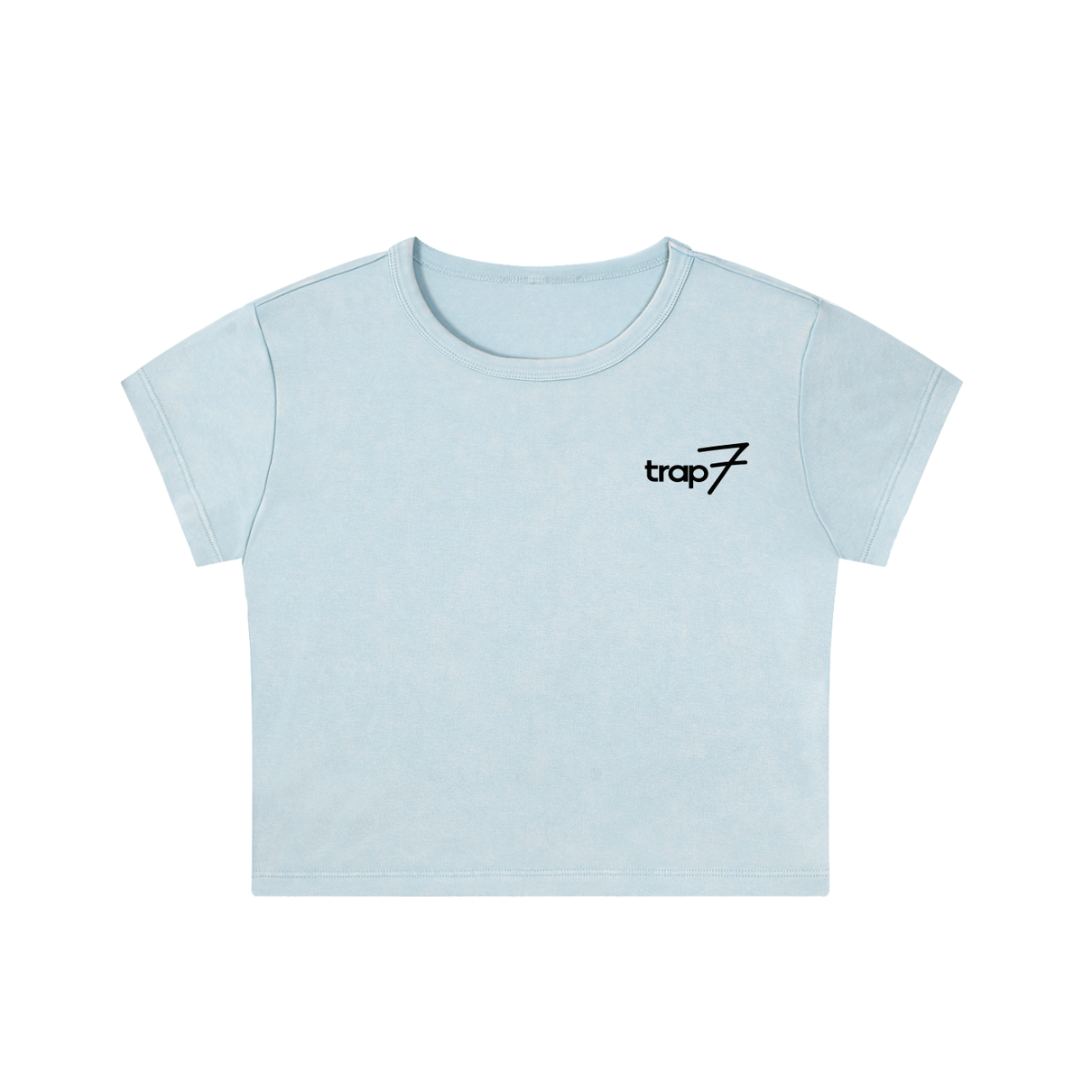 Snow Washed Cropped Tee