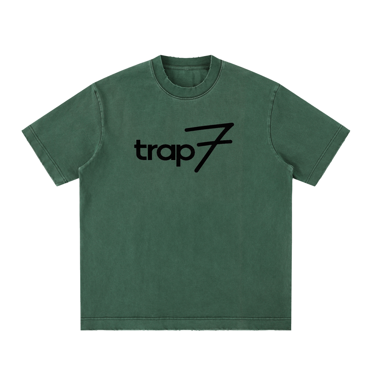 Vintage Washed Frayed-Edge Tee