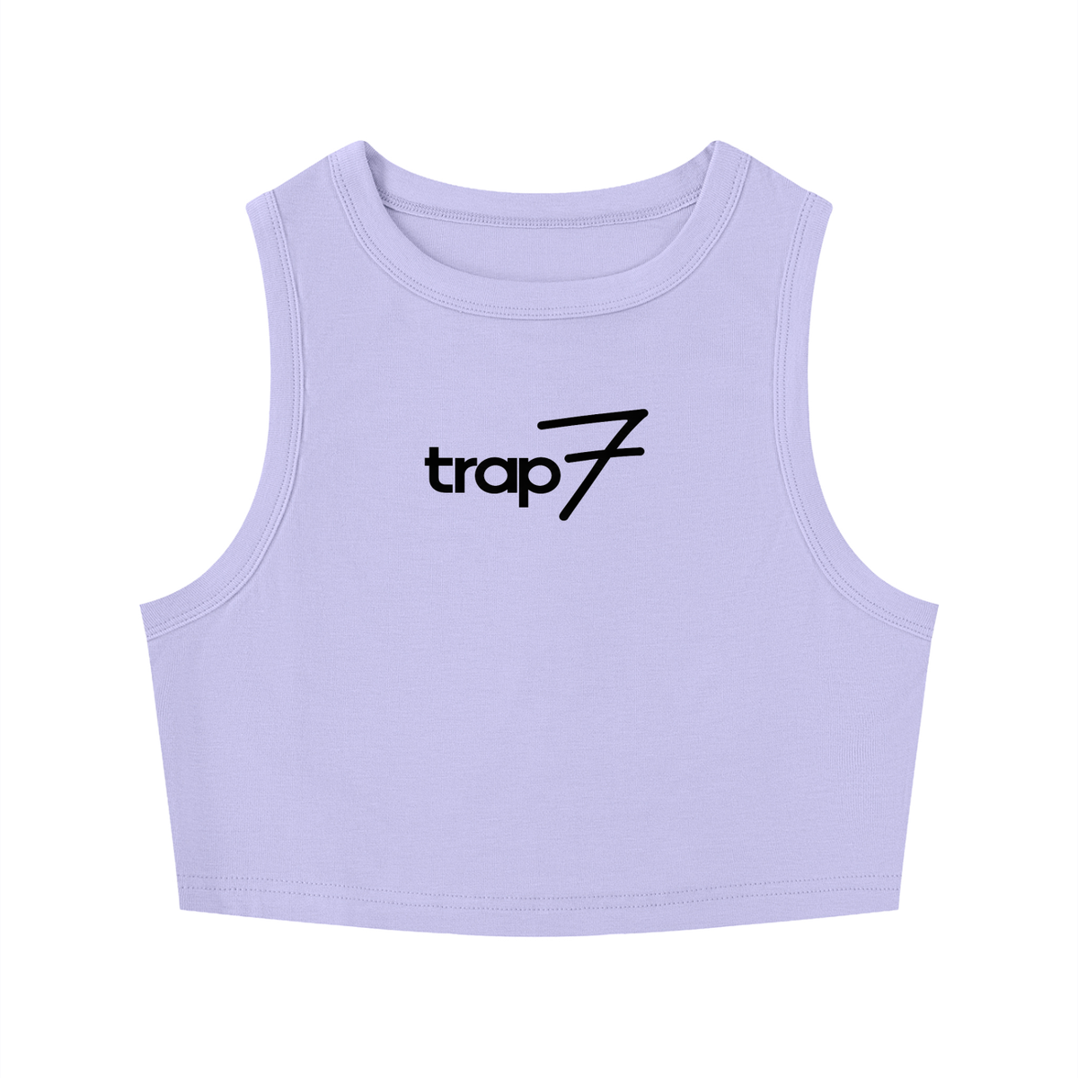 Sculpted Crewneck Crop Tank