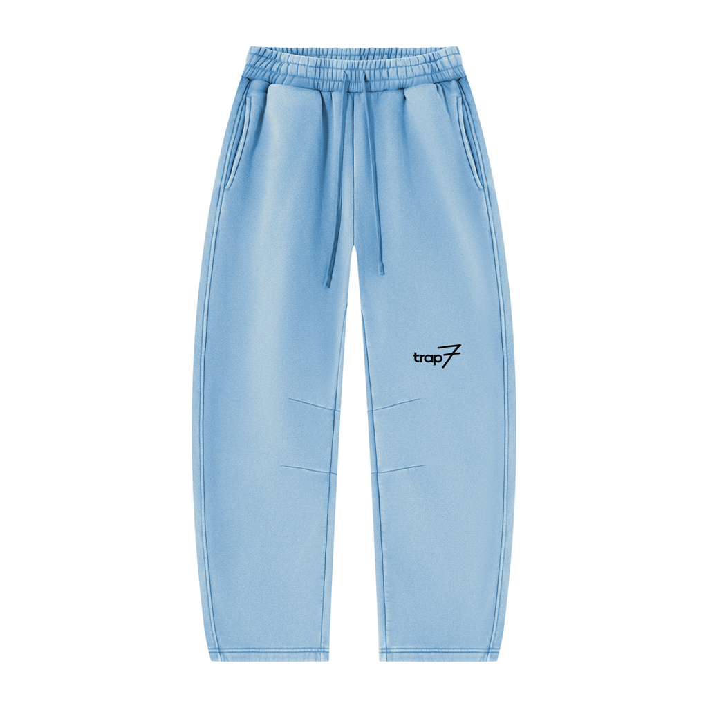 Vintage Wash Barrel-Leg Fleece Sweatpants