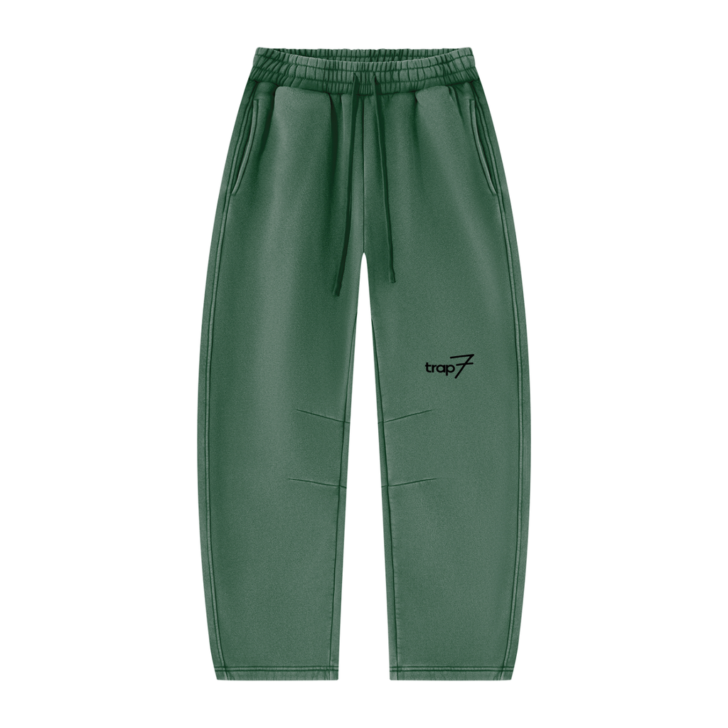 Vintage Wash Barrel-Leg Fleece Sweatpants