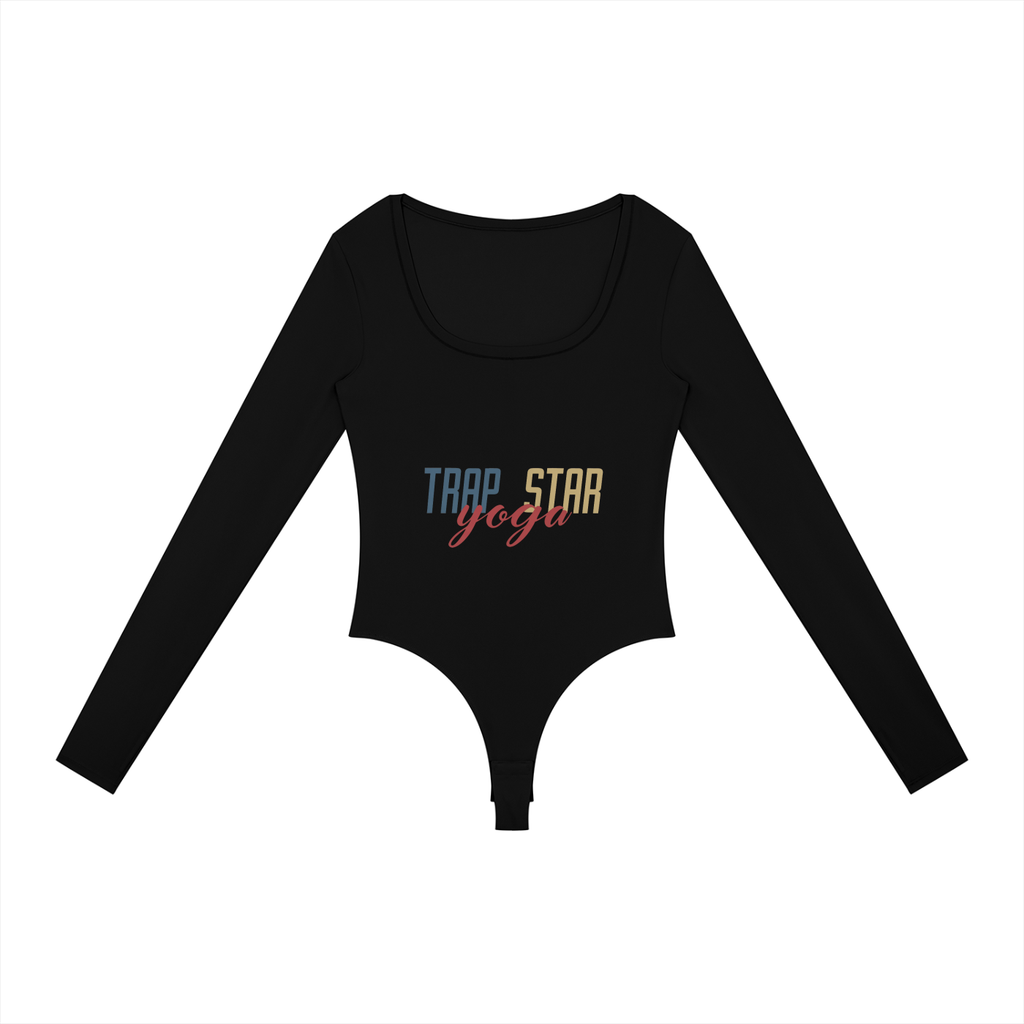 Sleek Long-Sleeve Yoga Bodysuit