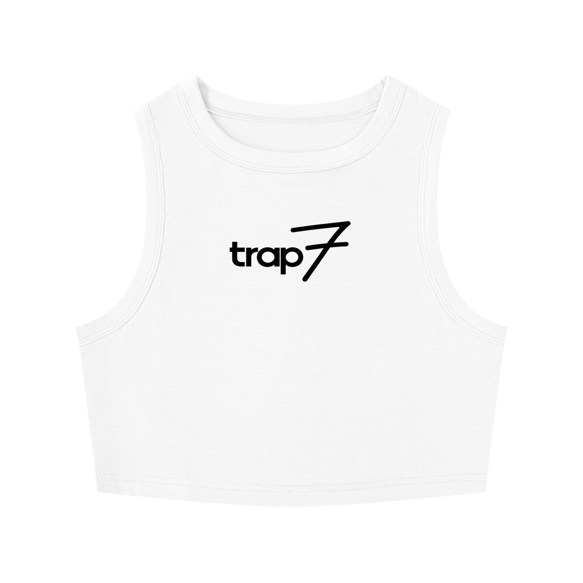Sculpted Crewneck Crop Tank