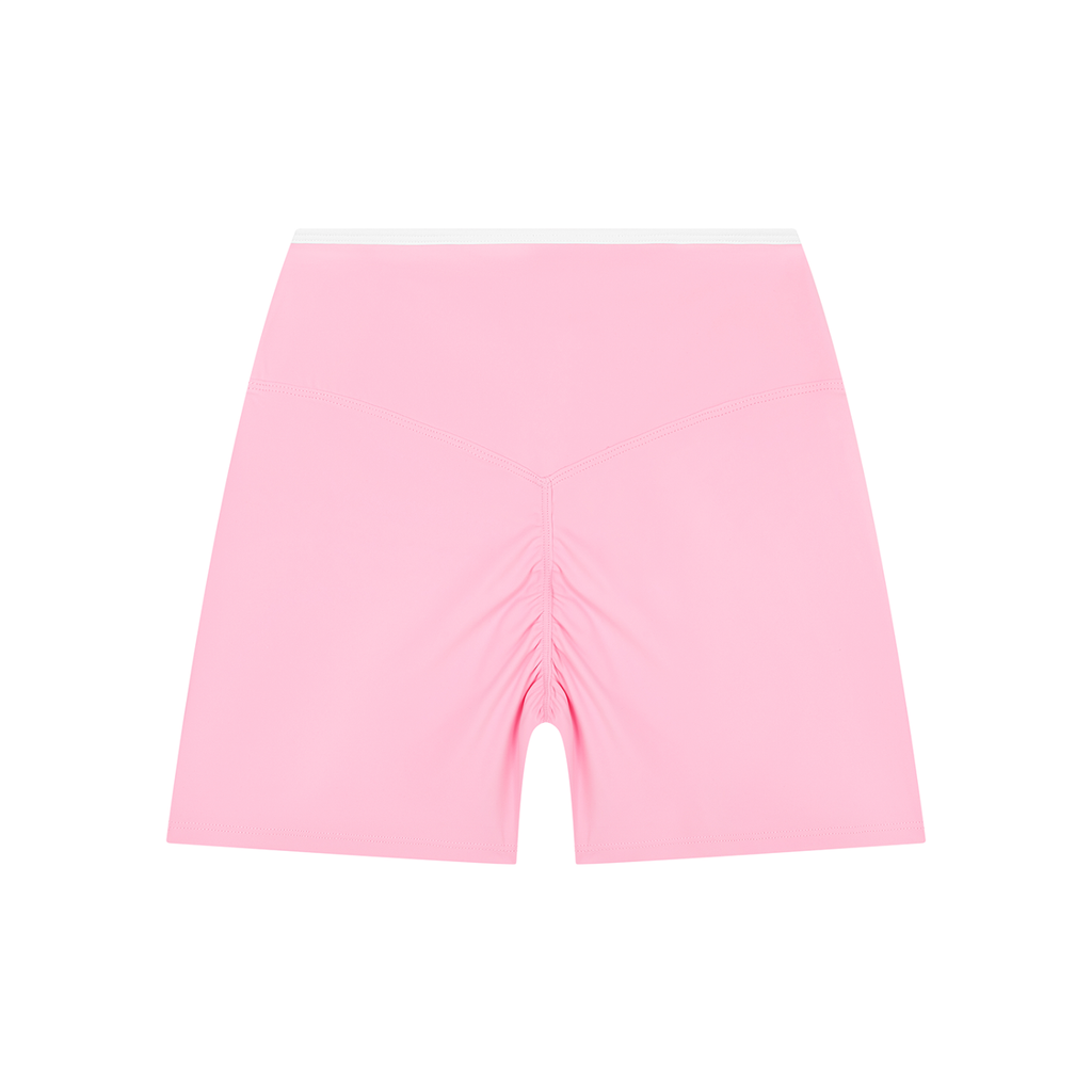 Color Block High-Rise Active Shorts