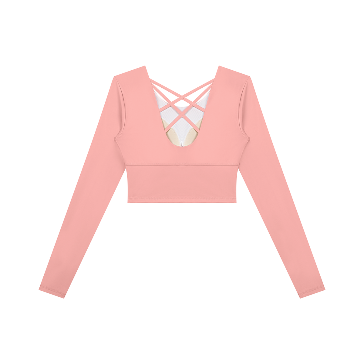 Essential Cropped Long-Sleeve Yoga Tee