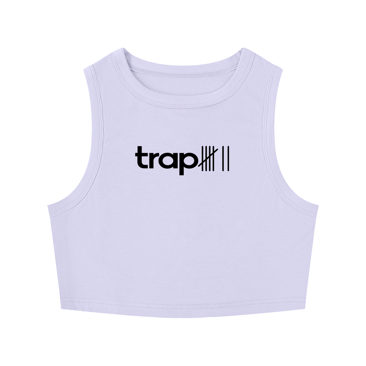 Sculpted Crewneck Crop Tank