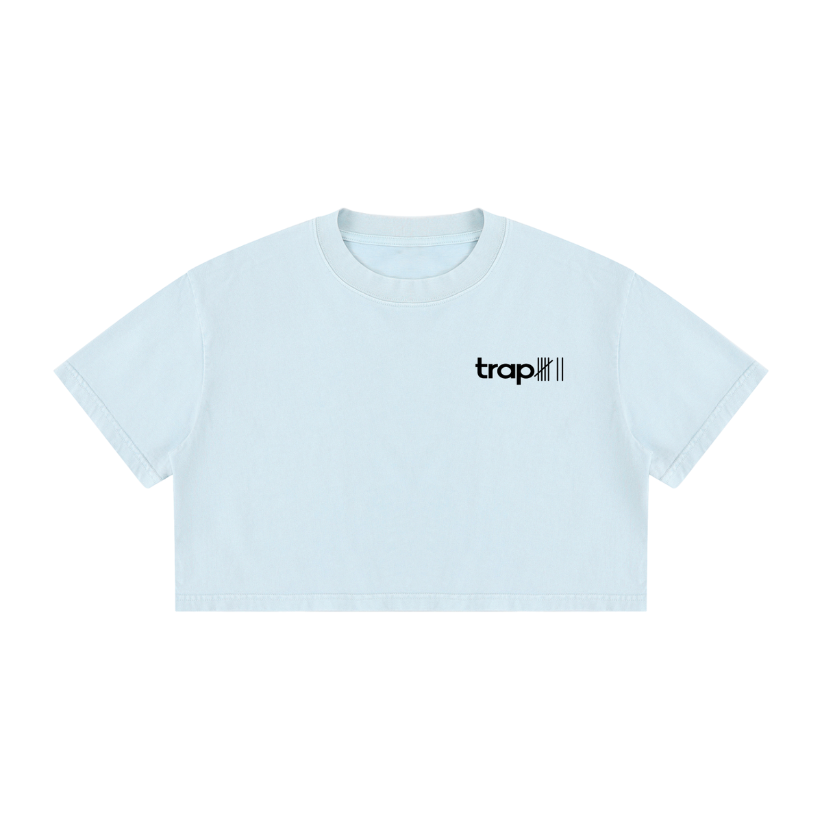Mineral Wash Cropped Cotton Tee