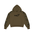 Unisex Camo-Panel Boxy Hoodie