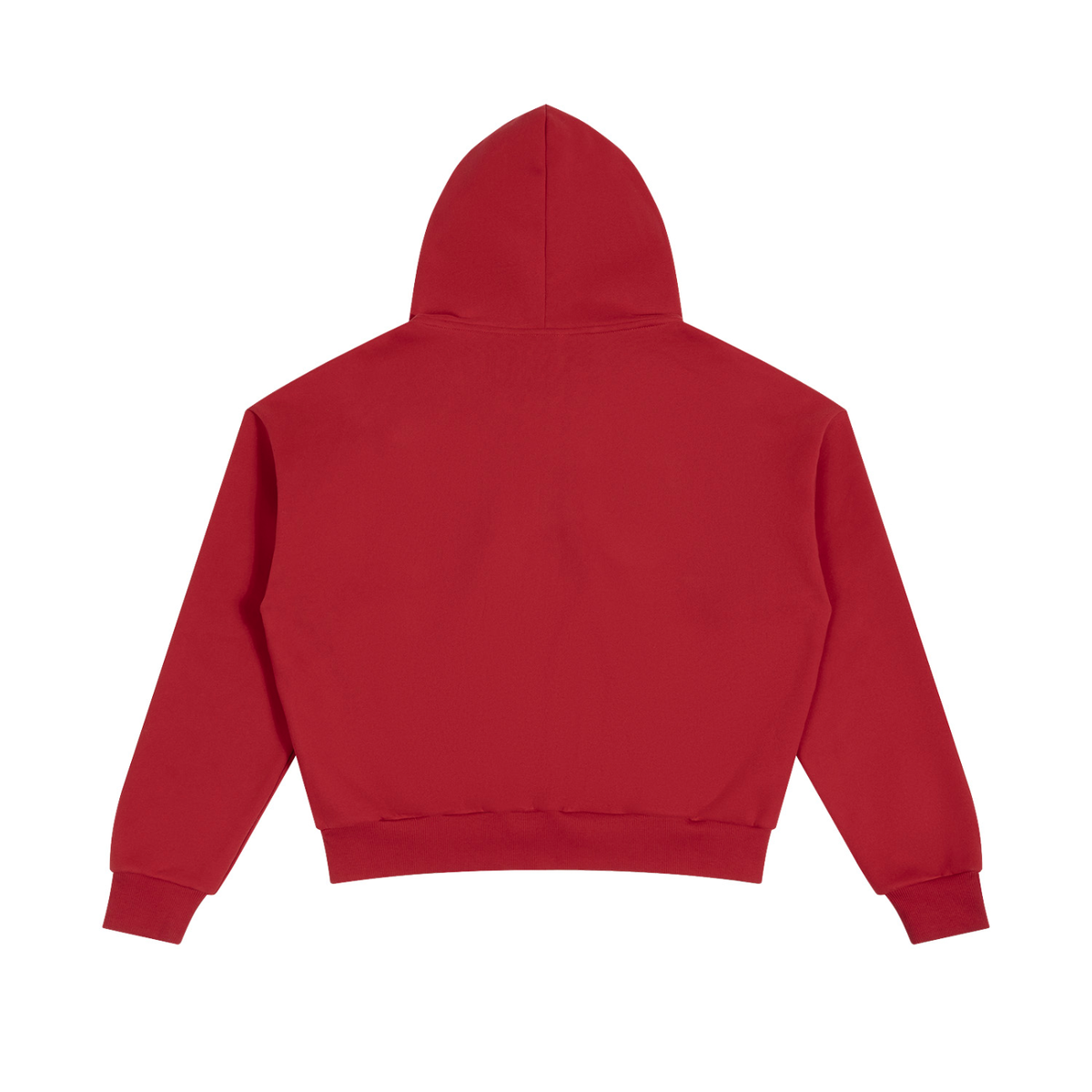 Unisex Boxy Piped Fleece Zip-Up Hoodie