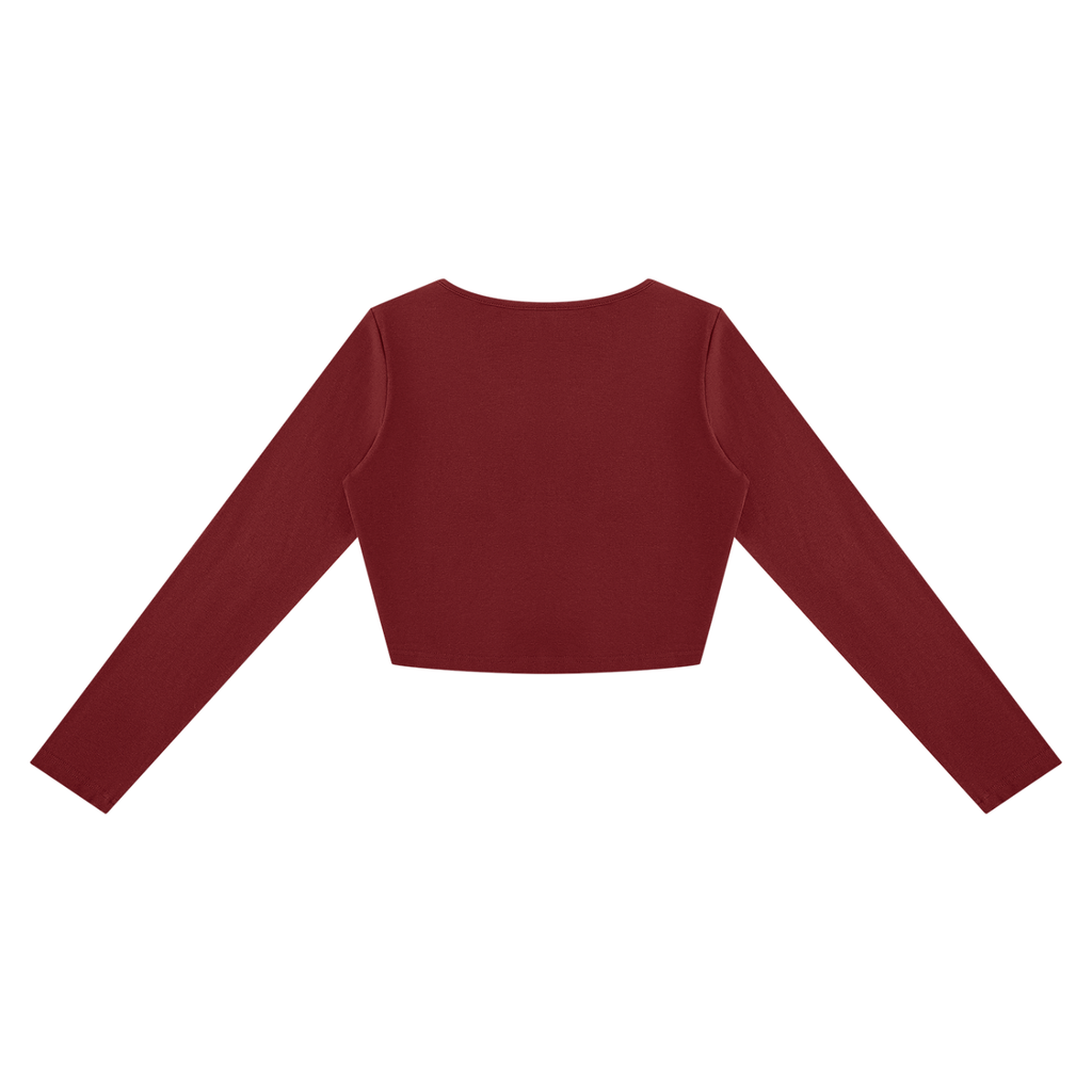 Essential Long-Sleeve Crop Tee