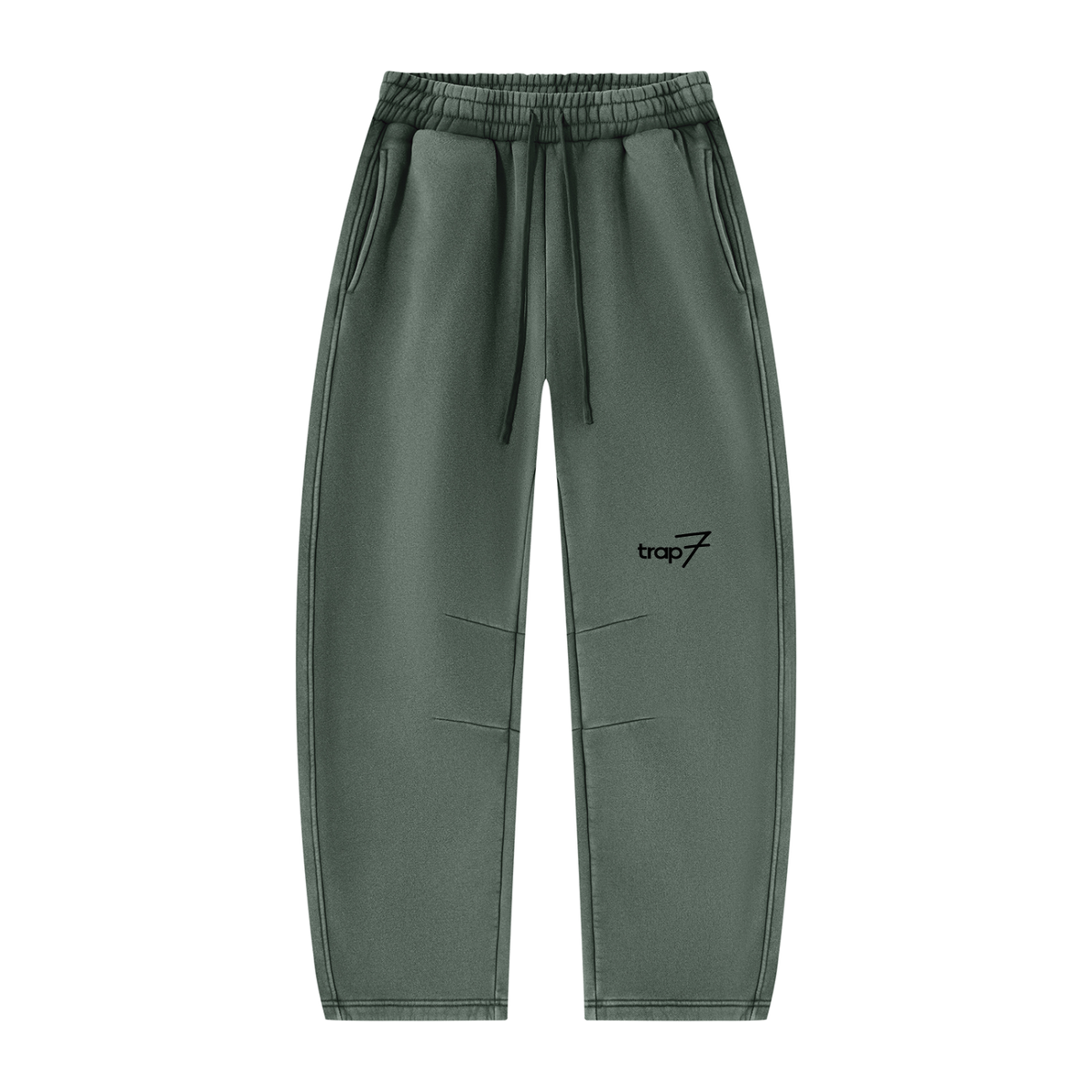 Vintage Wash Barrel-Leg Fleece Sweatpants