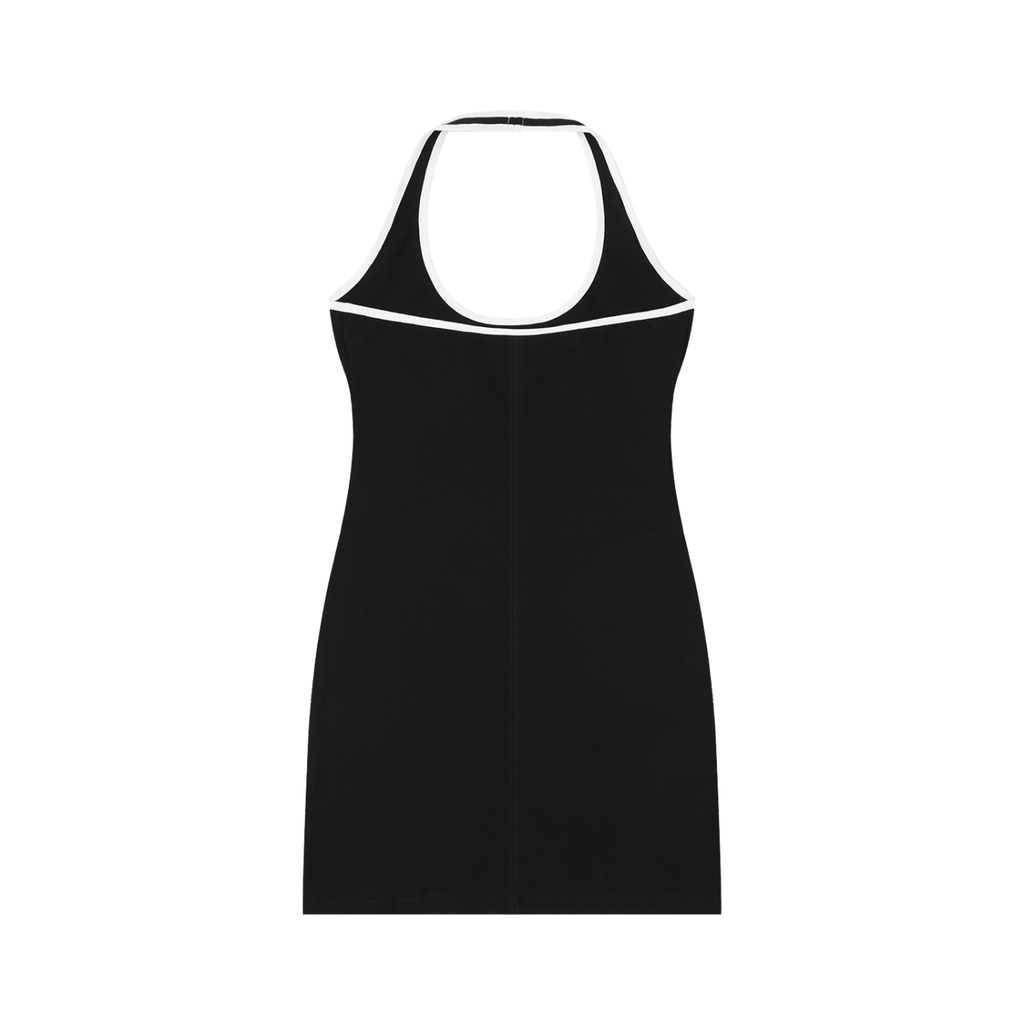 Sleek Halter Midi Dress