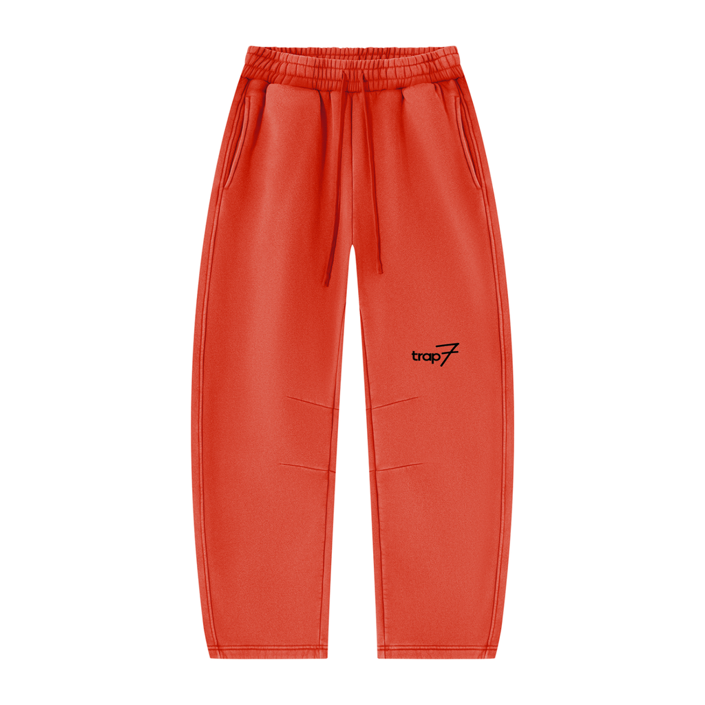 Vintage Wash Barrel-Leg Fleece Sweatpants