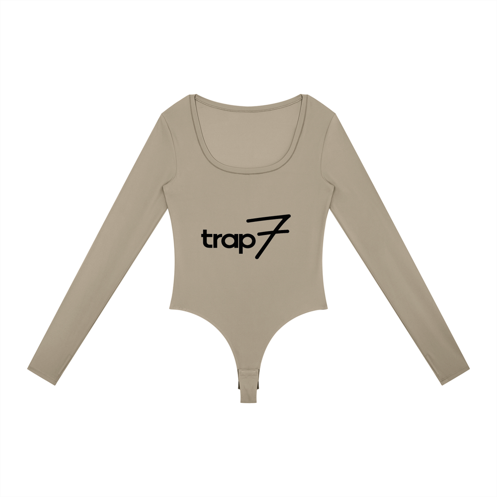 Sleek Long-Sleeve Yoga Bodysuit