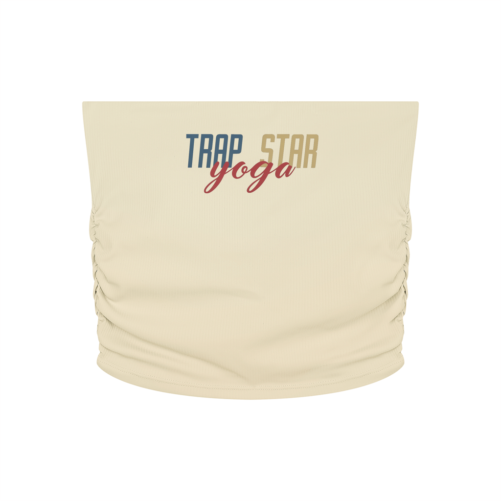 Ruched Cropped Tube Top