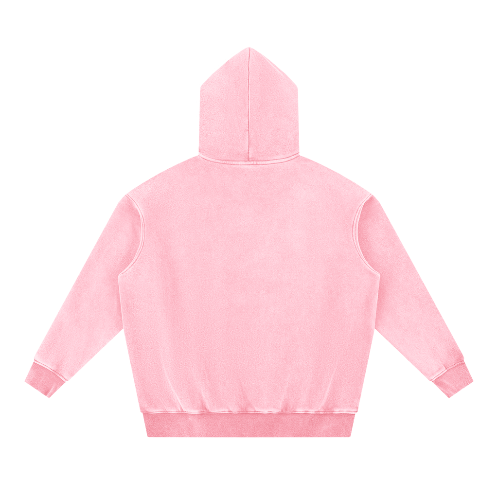 Snow Washed Oversized Fleece Hoodie