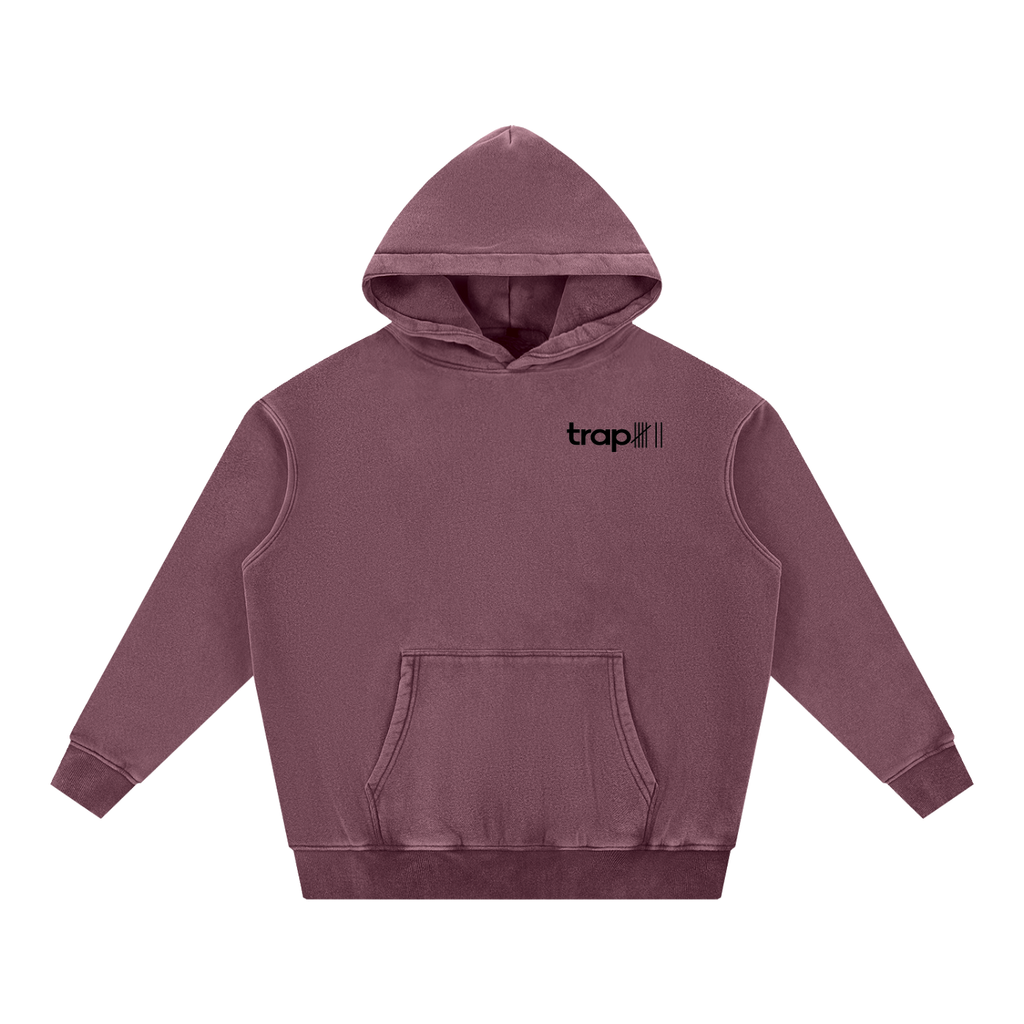 Snow Washed Oversized Fleece Hoodie